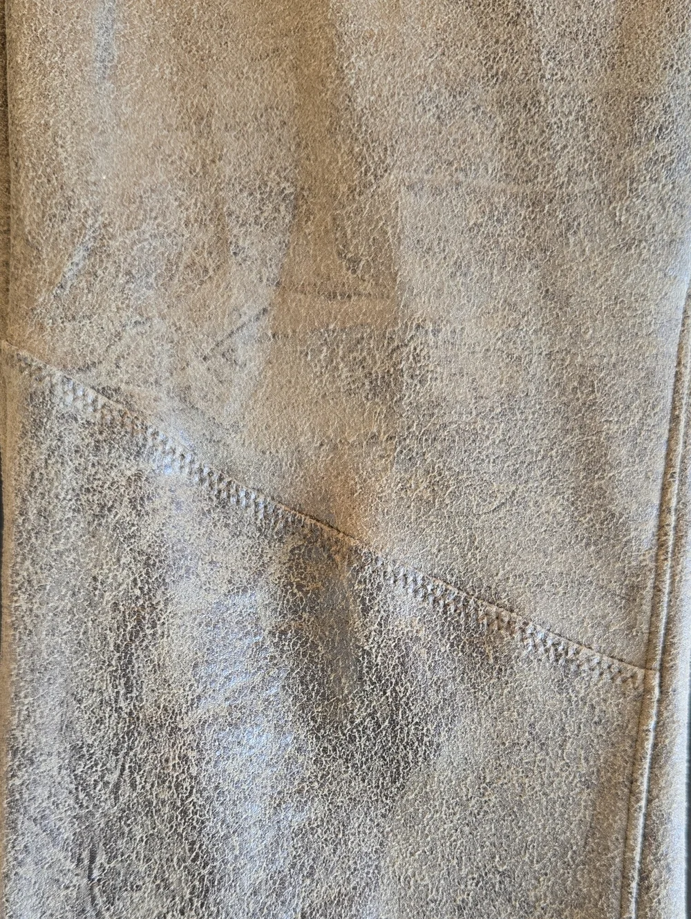 Wishlist Olive Green Suede Look Leggings. Size Medium